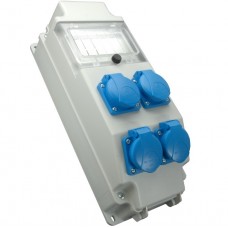 Βιομηχανικός Πίνακας με 4 Πρίζες Σούκο 16A 230V IP54 ROS 5/x-16/S